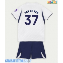 Camisa de time de futebol Tottenham Hotspur Micky van de Ven #37 Replicas 1º Equipamento Infantil 2026-27 Manga Curta (+ Calças curtas)
